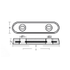Bolt-on Bar Anodes Vetus Type 25 250x63x29 H.C. 140