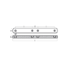 Anode strip for fast boats400x42x20