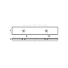 Anode strip for fast boats 300x47x12,5
