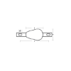 tear drop bolt-on anode 1,8kg with slotted holes H.C.200