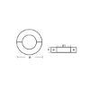 Large size  Shaft collar Ø 350mm