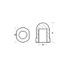 Propeller Nut internal thread M20
