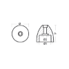 MTF propeller nut replacement for shaft Ø50-100