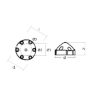 Compatible Max Prop - 6 holes prop anode MP63R