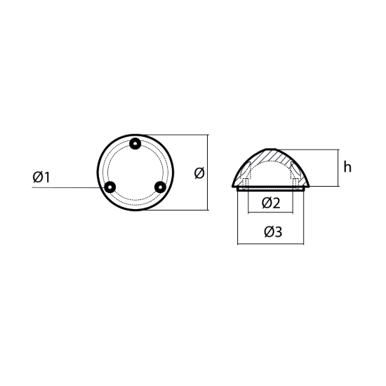 Variprop propeller nut DF-128/140