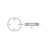 Turian  propeller anode Ø150 H25