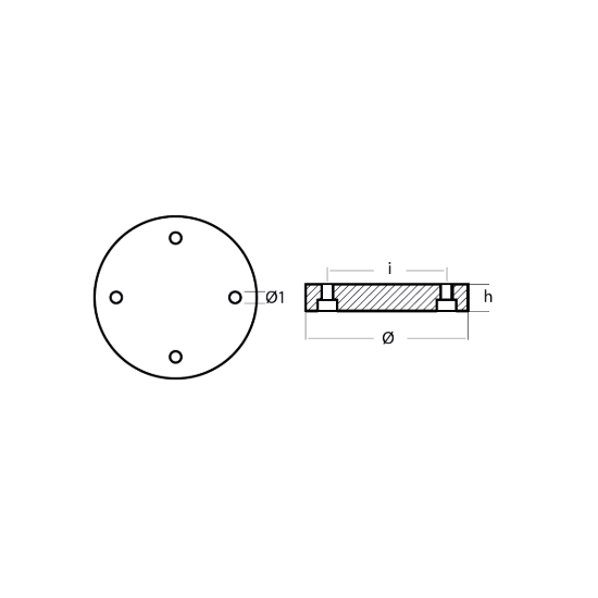 Turian  propeller anode Ø169 H25