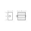 Johnson-Evinrude Gearcase Anode - Anodo a cubo per motori Omc-Johnson-Evinrude