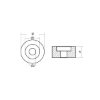 Johnson - Evinrude Washer Anode - Rondella per motoriJohnson - Evinrude