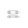 Johnson - Evinrude Gearcase anode - Piastrina per fuoribordo Johnson - Evinrude