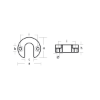 Mercury collar for trim cylinder - Collare per trim