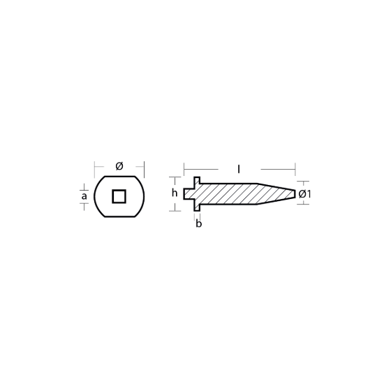 Mercury/Mercruiser cylinder head anode -  Anodo per testata motore Mercury
