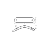 Selva curved anode plate for engine - Piastrina curva per motori Selva