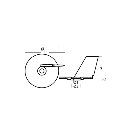 Suzuki trim tab anode - Pinna per Motori Suzuki