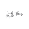 Volvo Penta transom plate - Piastra di poppa Volvo Penta