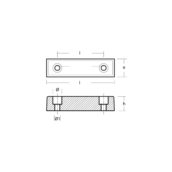 Volvo Penta QL Trim Tab anodes