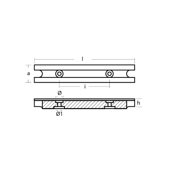 Yamaha Bar anode for engine bracket -  Barra per supporto motore Yamaha