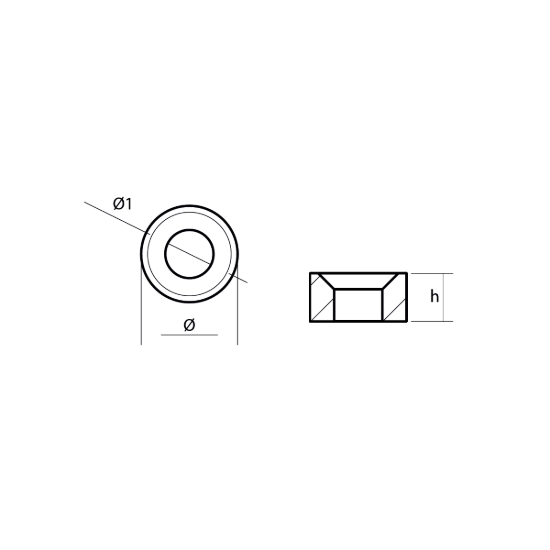 Yamaha Small anode for crankcase cylinder - Anodo interno per motore Yamaha