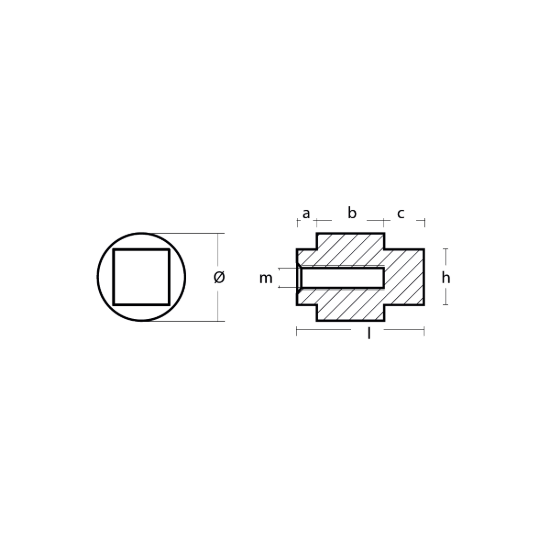 Mercury Cylinder Crankcase anode