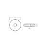 SEADOO whasher anode for Aquascooter - Rondella per Acquascooter Seadoo