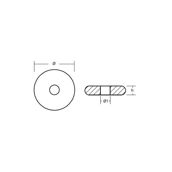 SEADOO whasher anode for Aquascooter - Rondella per Acquascooter Seadoo