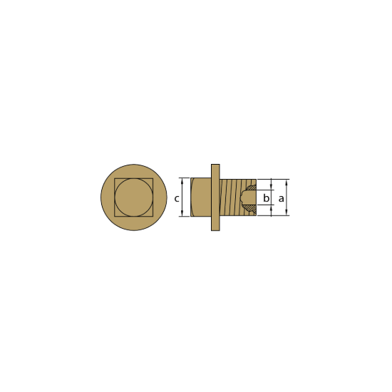 Volvo Penta pencil anode Ø26 L.44