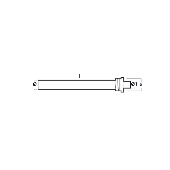 Zinc rod for heat exchangers