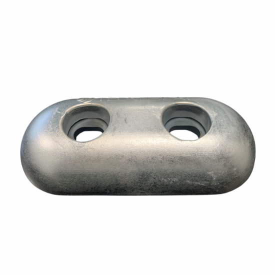 Oval bolt on plate with insert 200x90x35 H.C.80